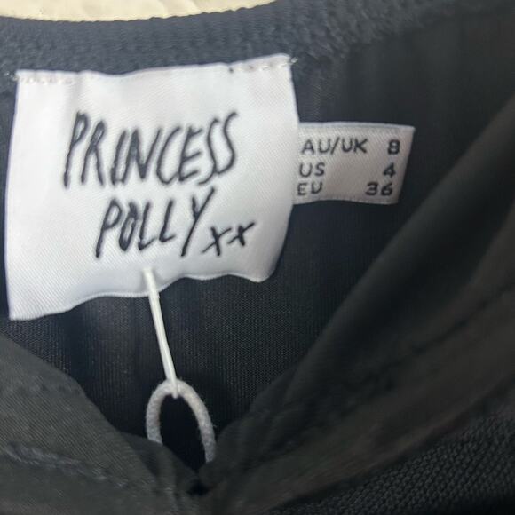 Princess Polly I Want You Mini Dress Black size 4 NWT - Picture 10 of 10